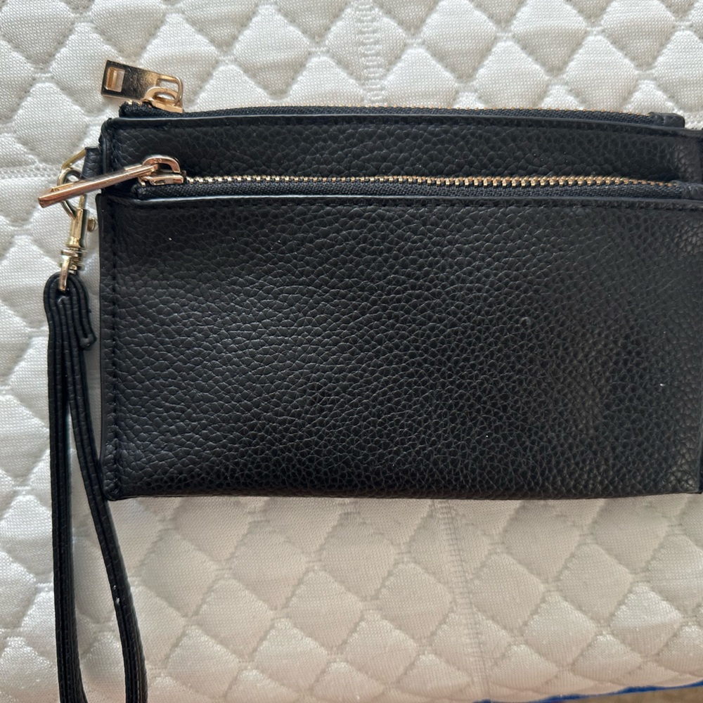 a new day black wallet wristlet, used